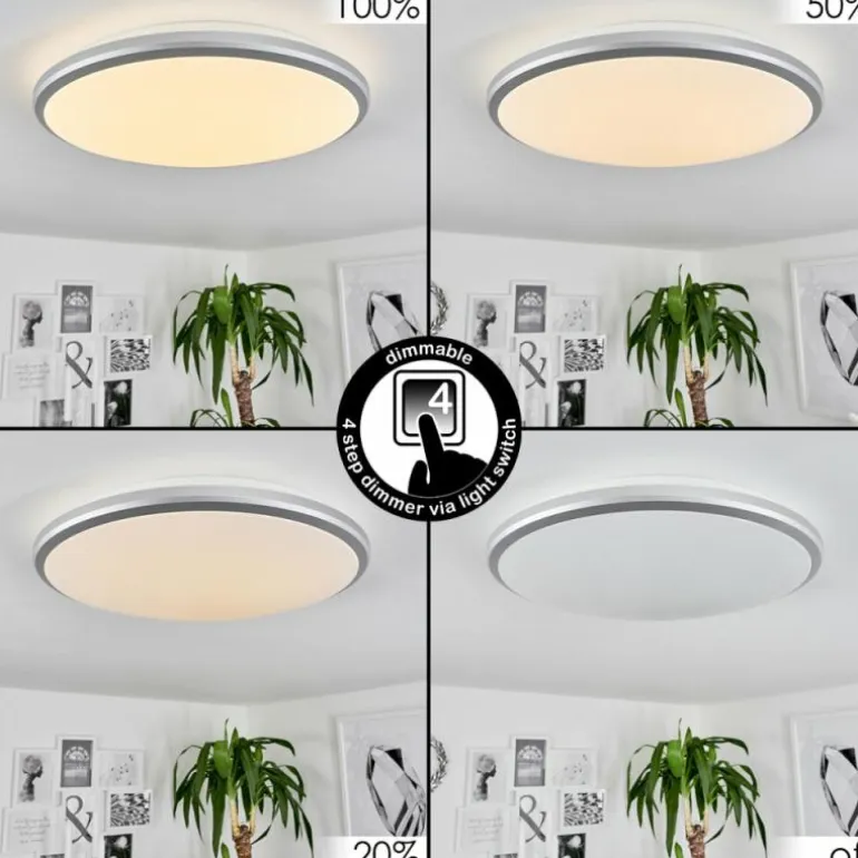 Plafonnier Magdala LED Blanc, 1 lumière