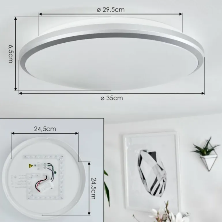 Plafonnier Magdala LED Blanc, 1 lumière