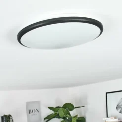 Plafonnier Magdala LED Noir, Blanc, 1 lumière