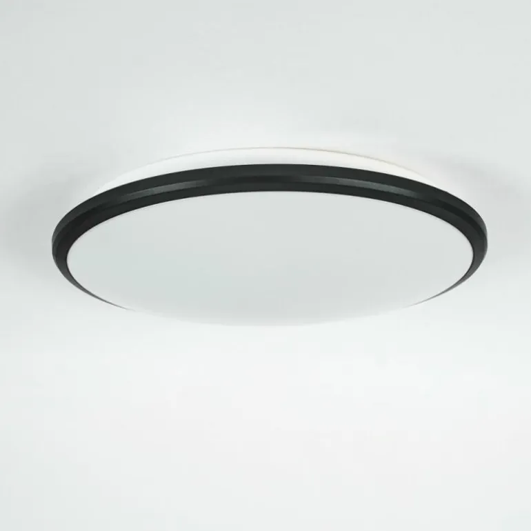 Plafonnier Magdala LED Noir, Blanc, 1 lumière