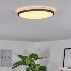 Plafonnier Magdala LED Noir, Blanc, 1 lumière