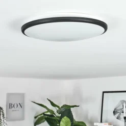 Plafonnier Magdala LED Noir, Blanc, 1 lumière