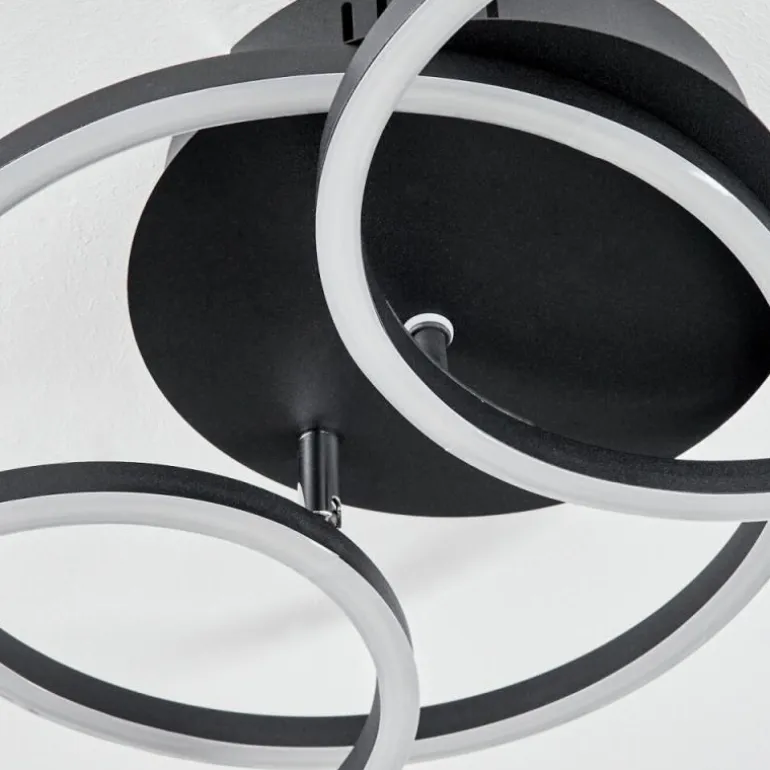 Plafonnier Malanie LED Noir, 1 lumière