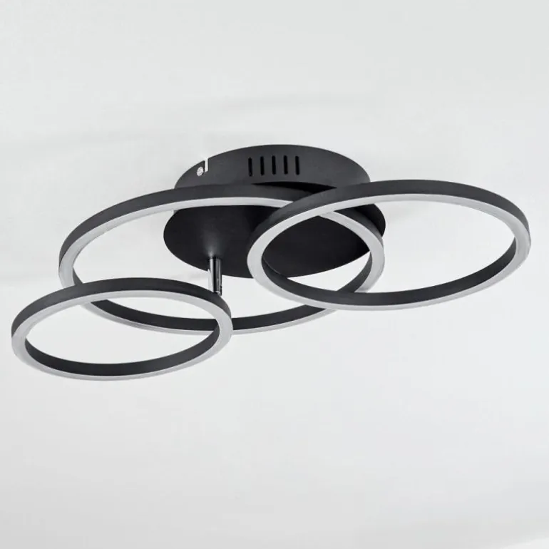 Plafonnier Malanie LED Noir, 1 lumière