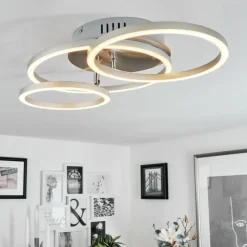 Plafonnier Malanje LED Nickel mat, 3 lumières