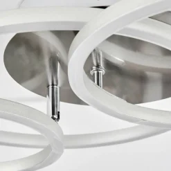Plafonnier Malanje LED Nickel mat, 3 lumières