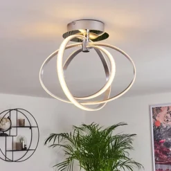 Plafonnier Maluma Chrome, 1 lumière