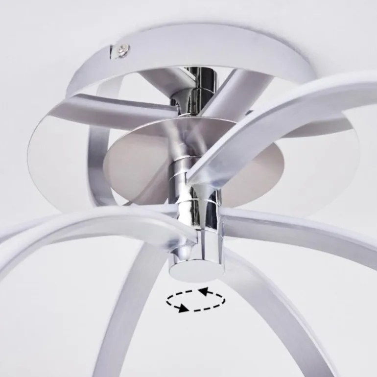 Plafonnier Maluma Chrome, 1 lumière