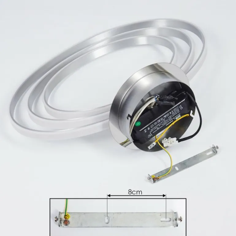Plafonnier Maluma Chrome, 1 lumière