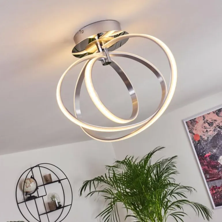 Plafonnier Maluma Chrome, 1 lumière