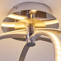 Plafonnier Maluma Chrome, 1 lumière