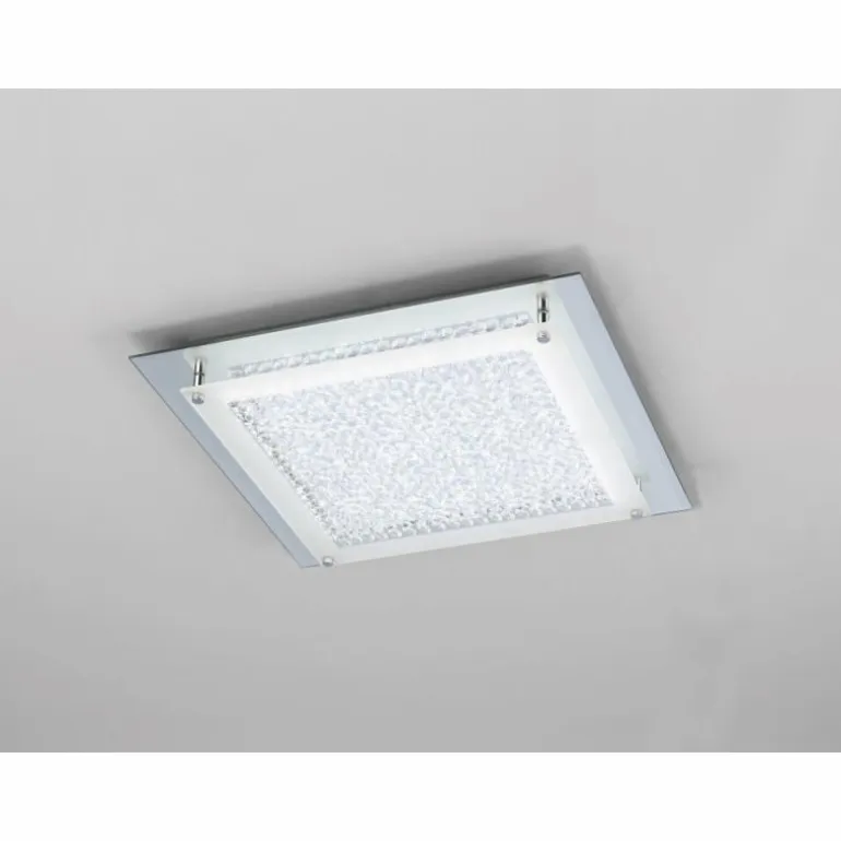 Plafonnier Mantra CRYSTAL MIRROR LED Chrome, 1 lumière