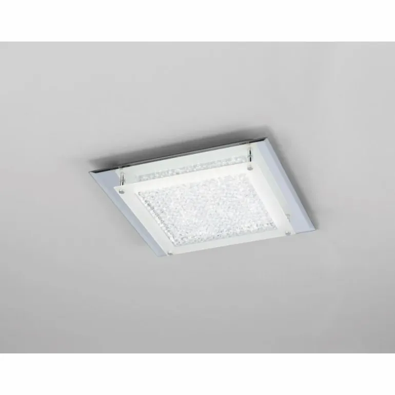 Plafonnier Mantra CRYSTAL MIRROR LED Chrome, 1 lumière