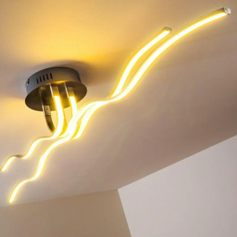 Plafonnier Mapleton LED Chrome, 4 lumières