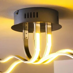 Plafonnier Mapleton LED Chrome, 4 lumières
