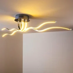 Plafonnier Mapleton LED Chrome, 4 lumières