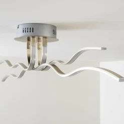 Plafonnier Mapleton LED Chrome, 4 lumières