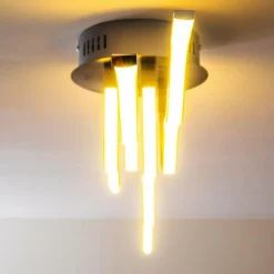 Plafonnier Mapleton LED Chrome, 4 lumières