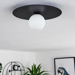 Plafonnier Marahu Noir, 1 lumière