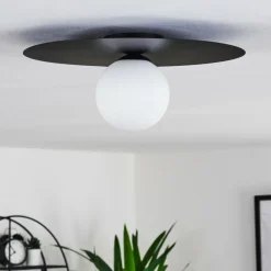 Plafonnier Marahu Noir, 1 lumière