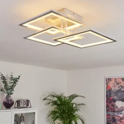 Plafonnier Marcus LED Argenté, 1 lumière