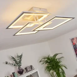 Plafonnier Marcus LED Argenté, 1 lumière