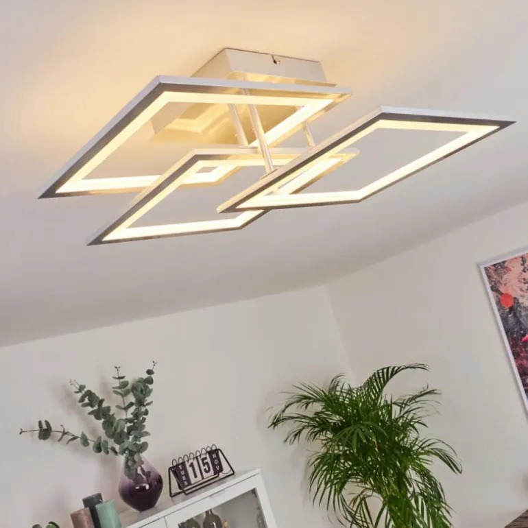 Plafonnier Marcus LED Argenté, 1 lumière