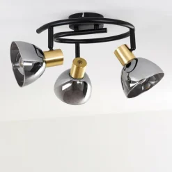 Plafonnier Mariefred Noir, 3 lumières