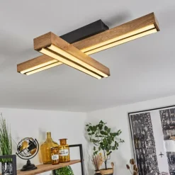 Plafonnier Maumela LED Noir, 1 lumière