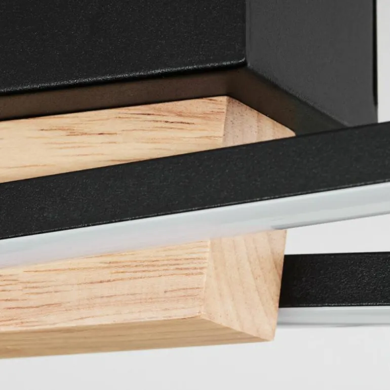 Plafonnier Meiral LED Écru, Noir, 2 lumières