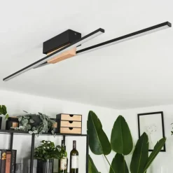 Plafonnier Meiral LED Écru, Noir, 2 lumières