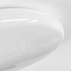 Plafonnier Melres LED Blanc, 1 lumière, Télécommandes
