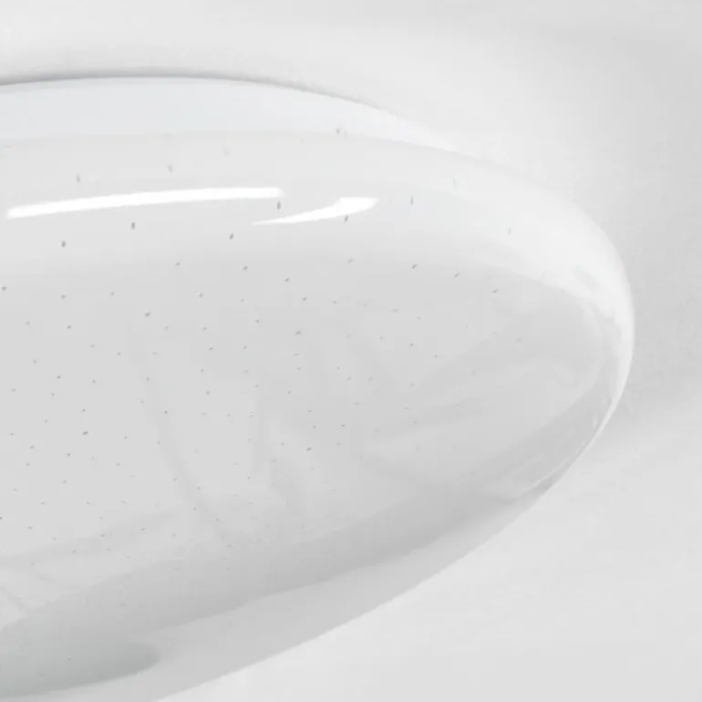 Plafonnier Melres LED Blanc, 1 lumière, Télécommandes