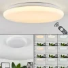 Plafonnier Melres LED Blanc, 1 lumière, Télécommandes