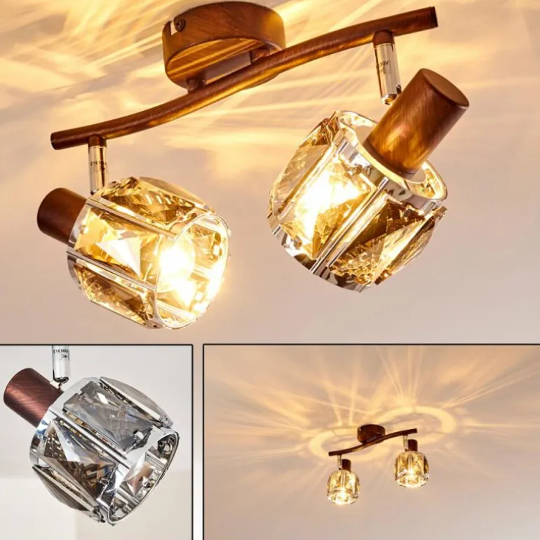 Plafonnier Micuna Bronze, 2 lumières