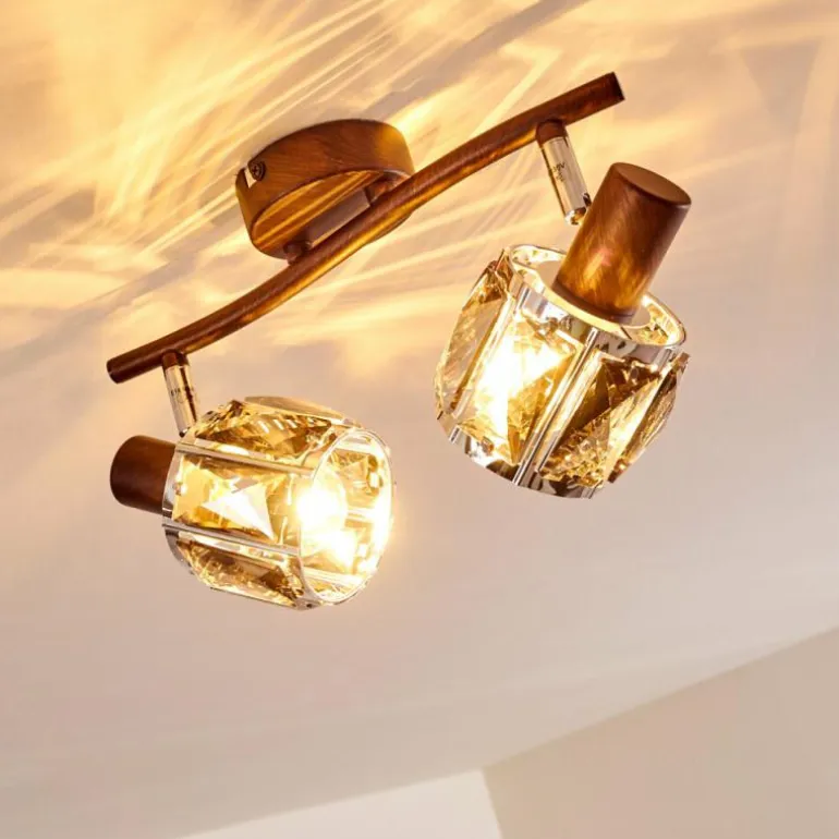 Plafonnier Micuna Bronze, 2 lumières