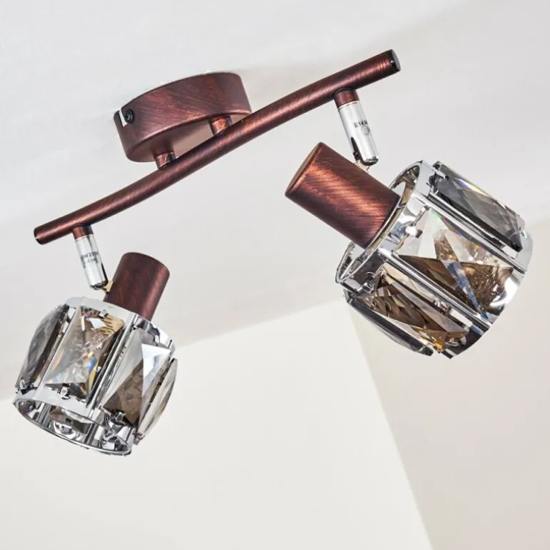 Plafonnier Micuna Bronze, 2 lumières