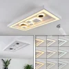 Plafonnier Minichu LED Noir, Blanc, 1 lumière, Télécommandes