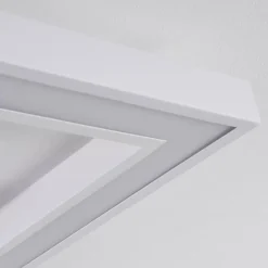Plafonnier Minichu LED Noir, Blanc, 1 lumière, Télécommandes