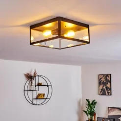 Plafonnier Moatize Noir, 2 lumières