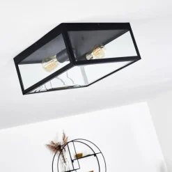 Plafonnier Moatize Noir, 2 lumières