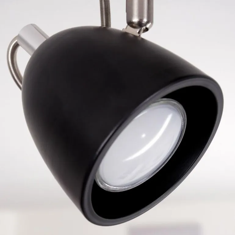 Plafonnier Moesdorf Nickel mat, Noir, 3 lumières