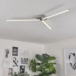 Plafonnier Mohlin LED Nickel mat, 3 lumières