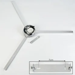 Plafonnier Mohlin LED Nickel mat, 3 lumières