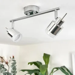 Plafonnier Morges LED Chrome, 2 lumières