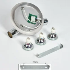 Plafonnier Morges LED Chrome, 3 lumières