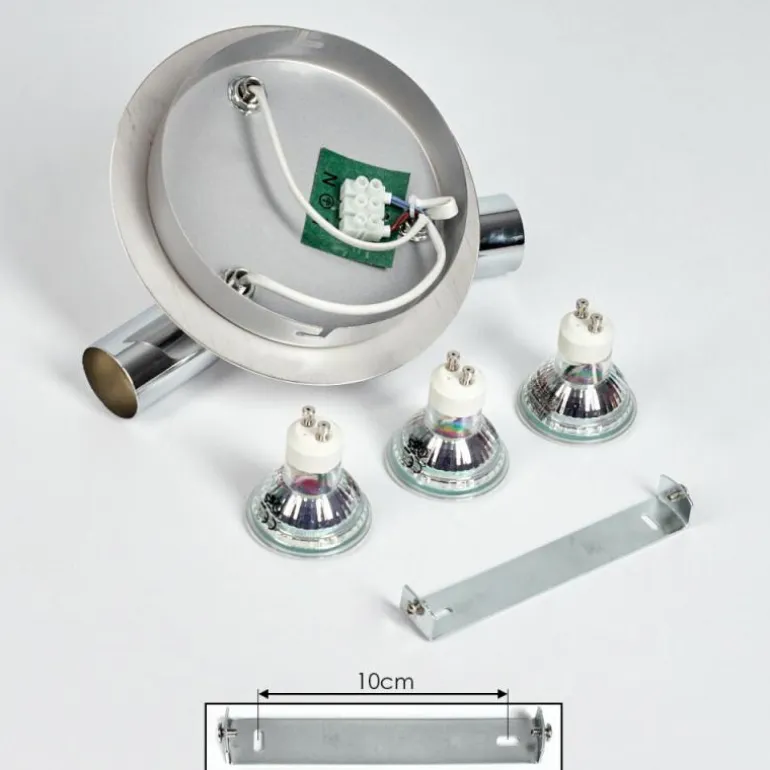 Plafonnier Morges LED Chrome, 3 lumières