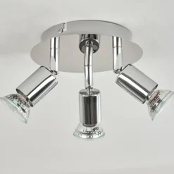 Plafonnier Morges LED Chrome, 3 lumières