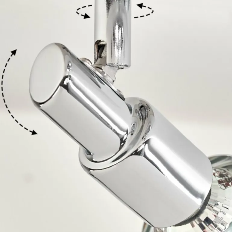 Plafonnier Morges LED Chrome, Nickel mat, 2 lumières