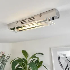 Plafonnier Morges LED Chrome, 1 lumière